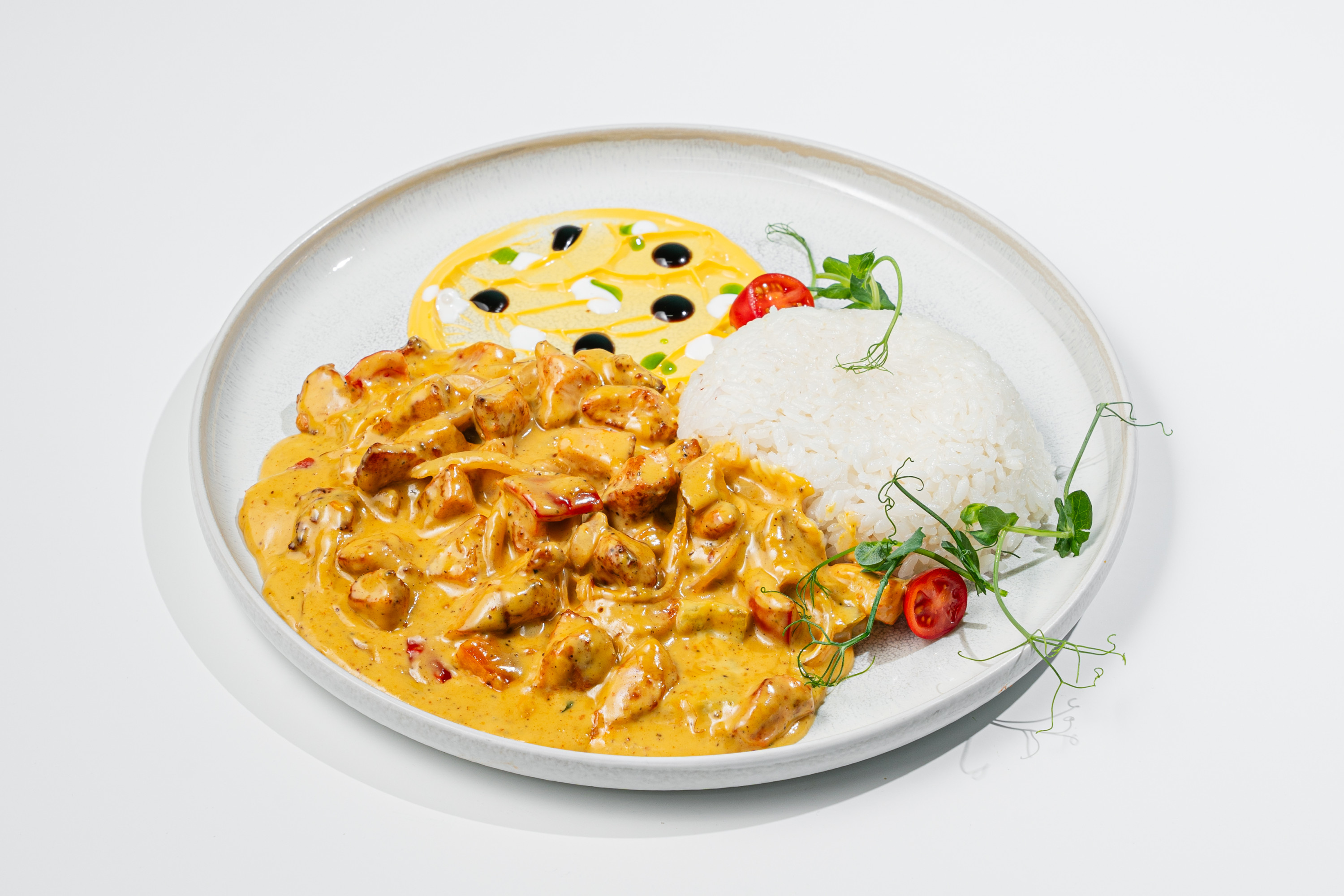 Карри с курицей и ананасом