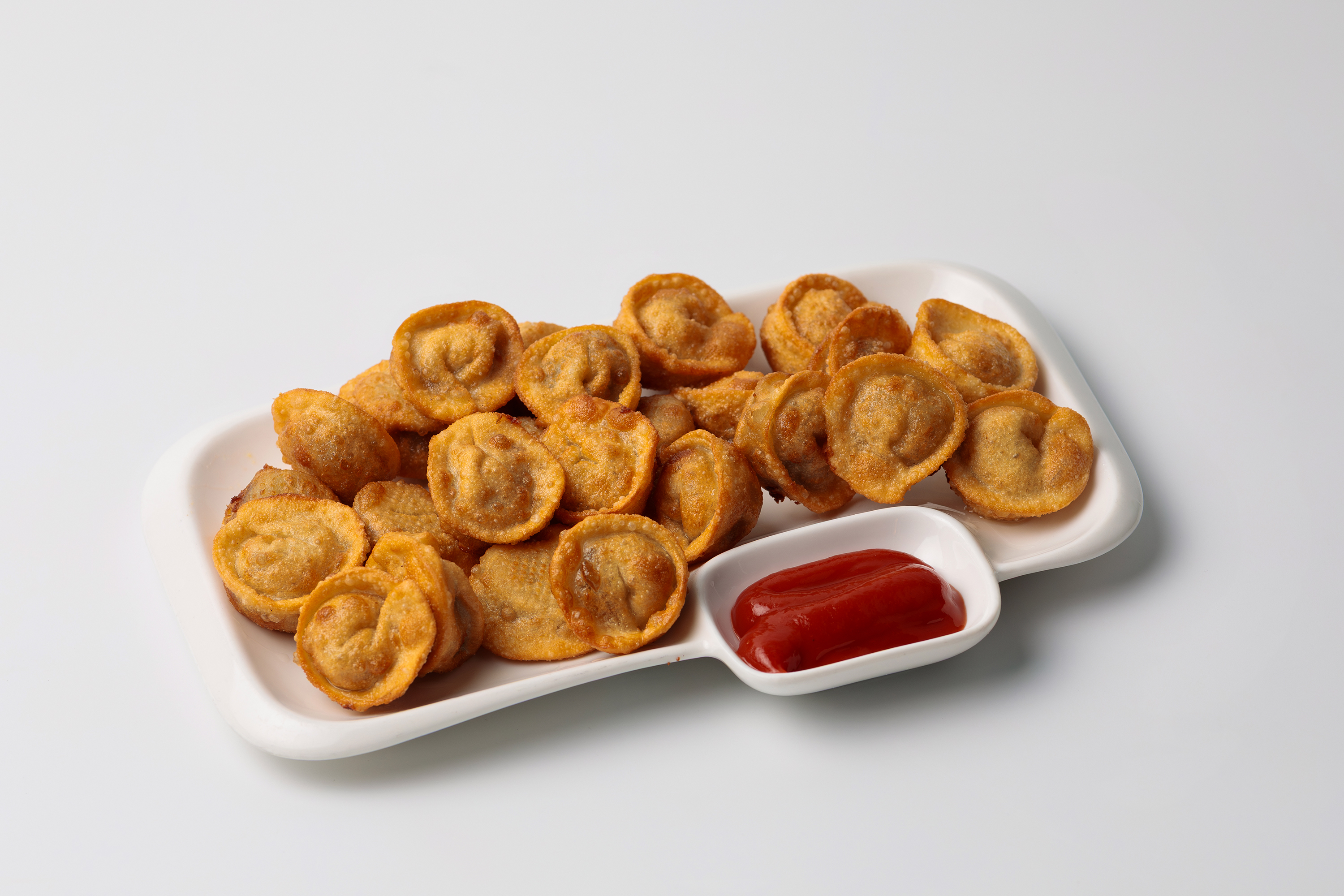 Жареные пельмени