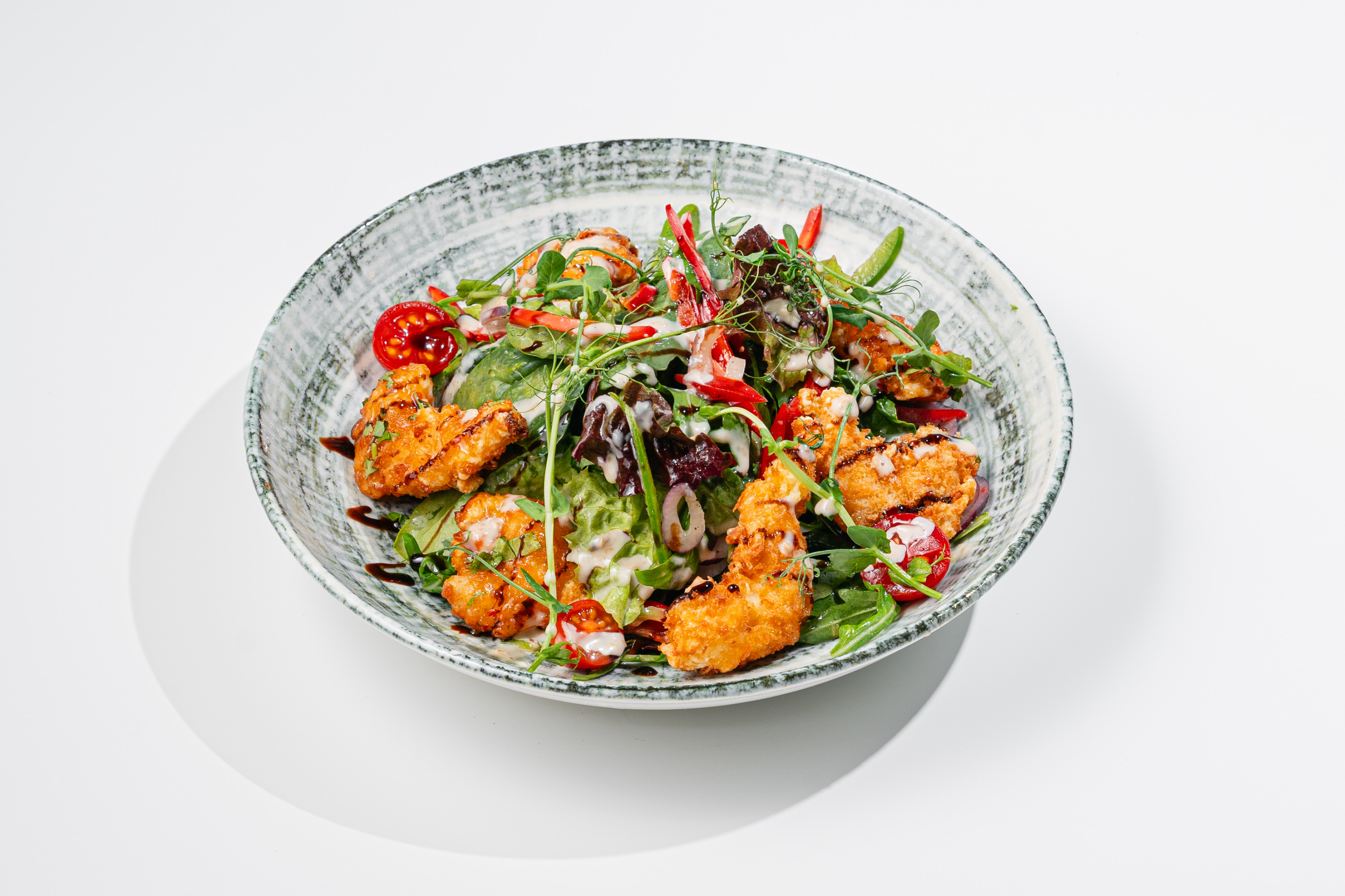 Салат с королевскими креветками