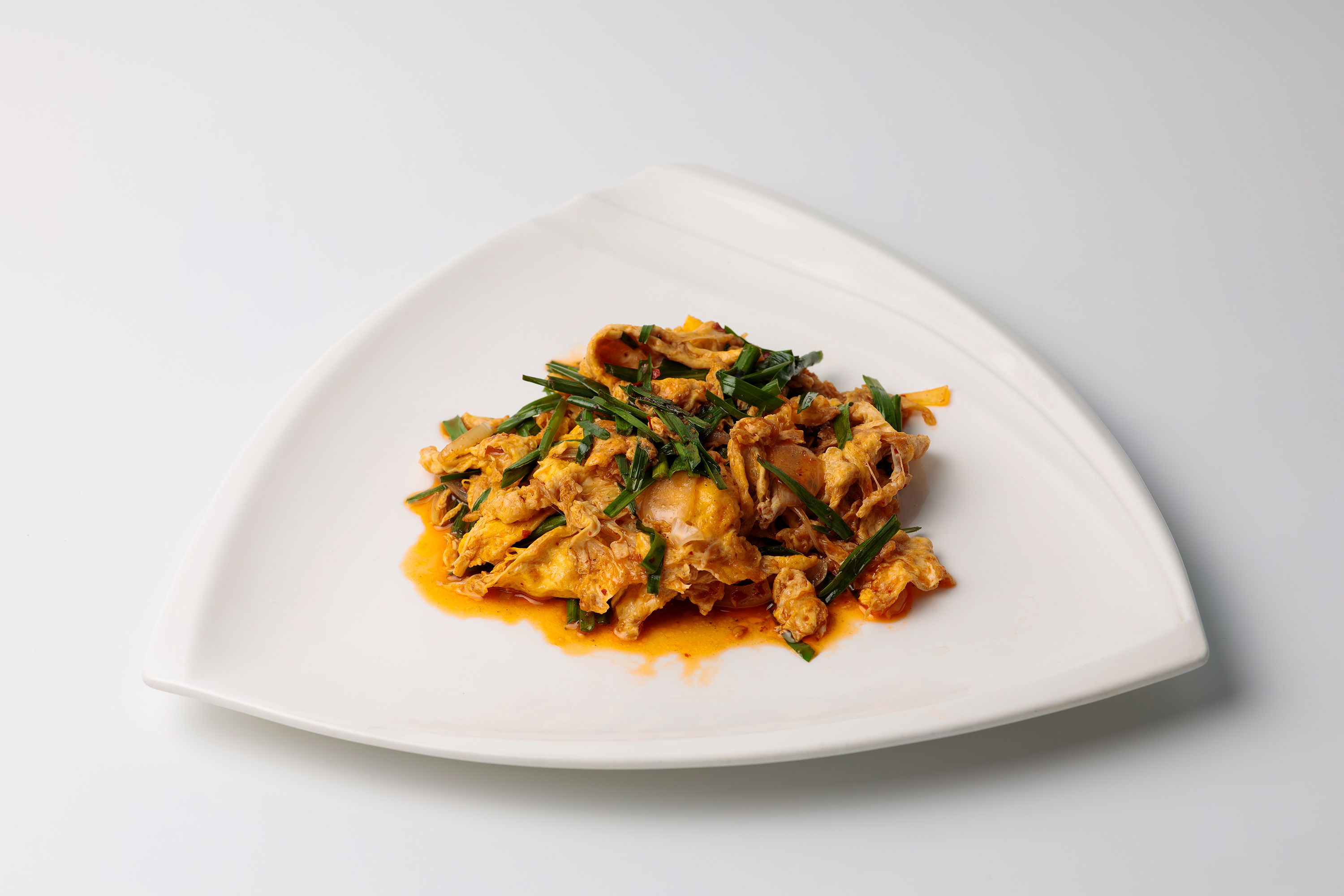 Жаренный джусай с яйцом