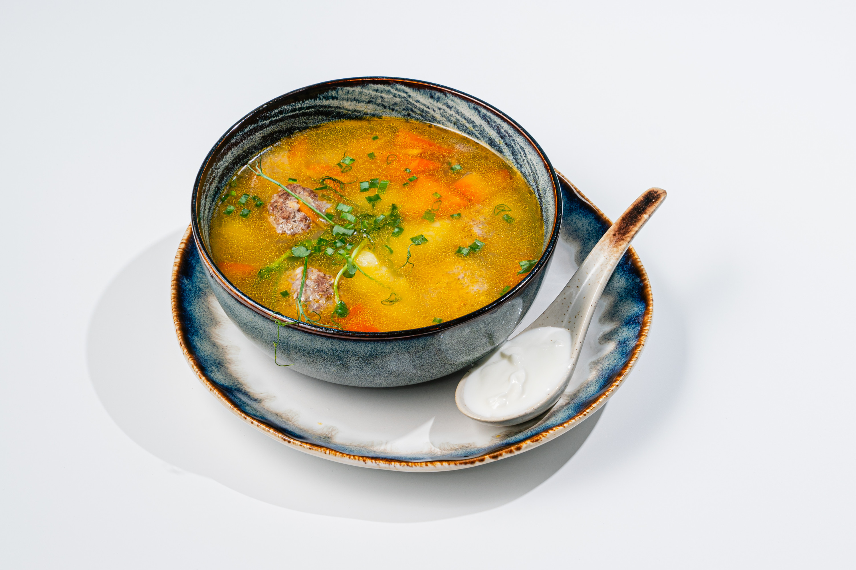 Суп Минестроне с фрикадельками