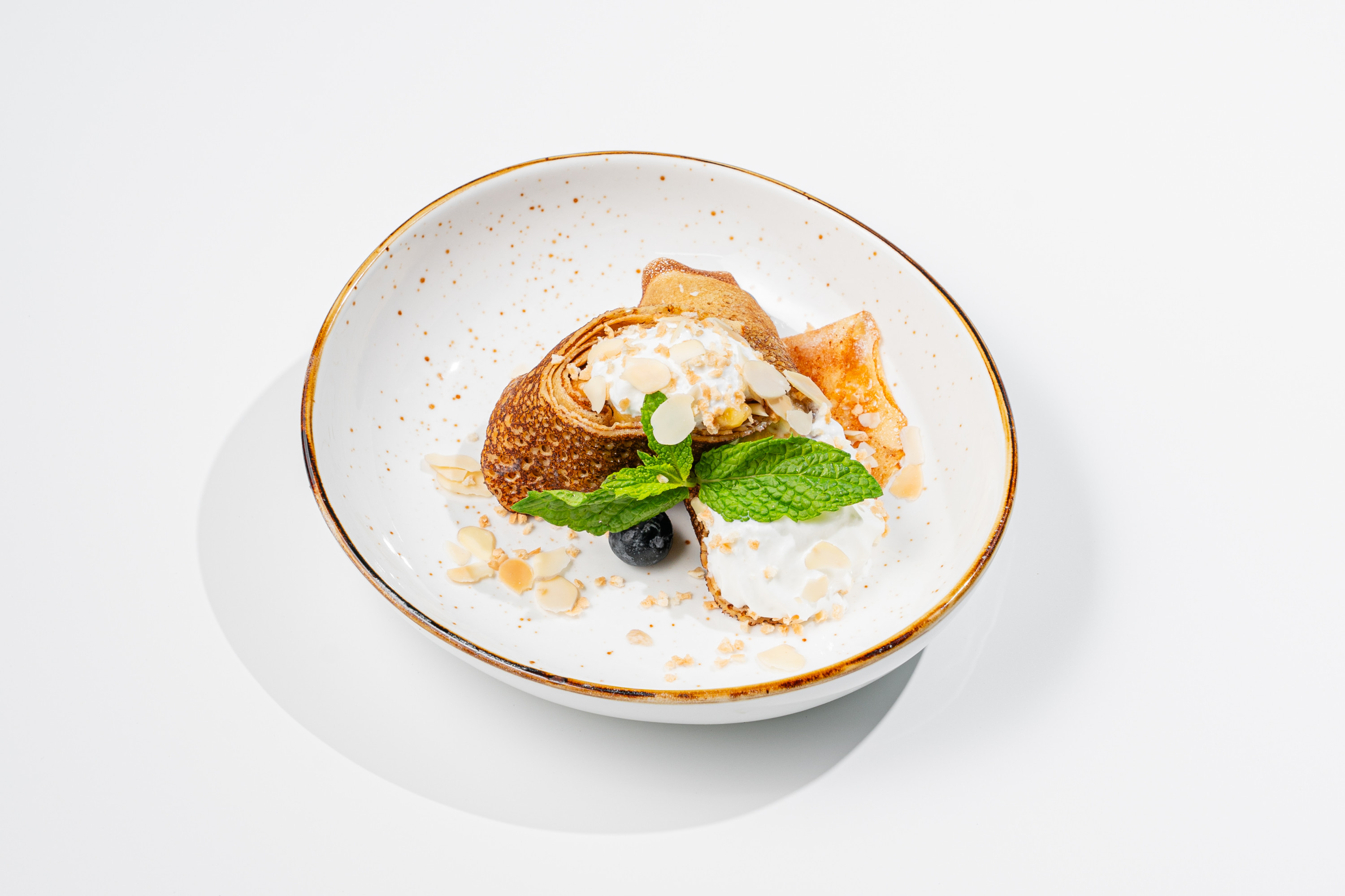 Блины с жареным бананом